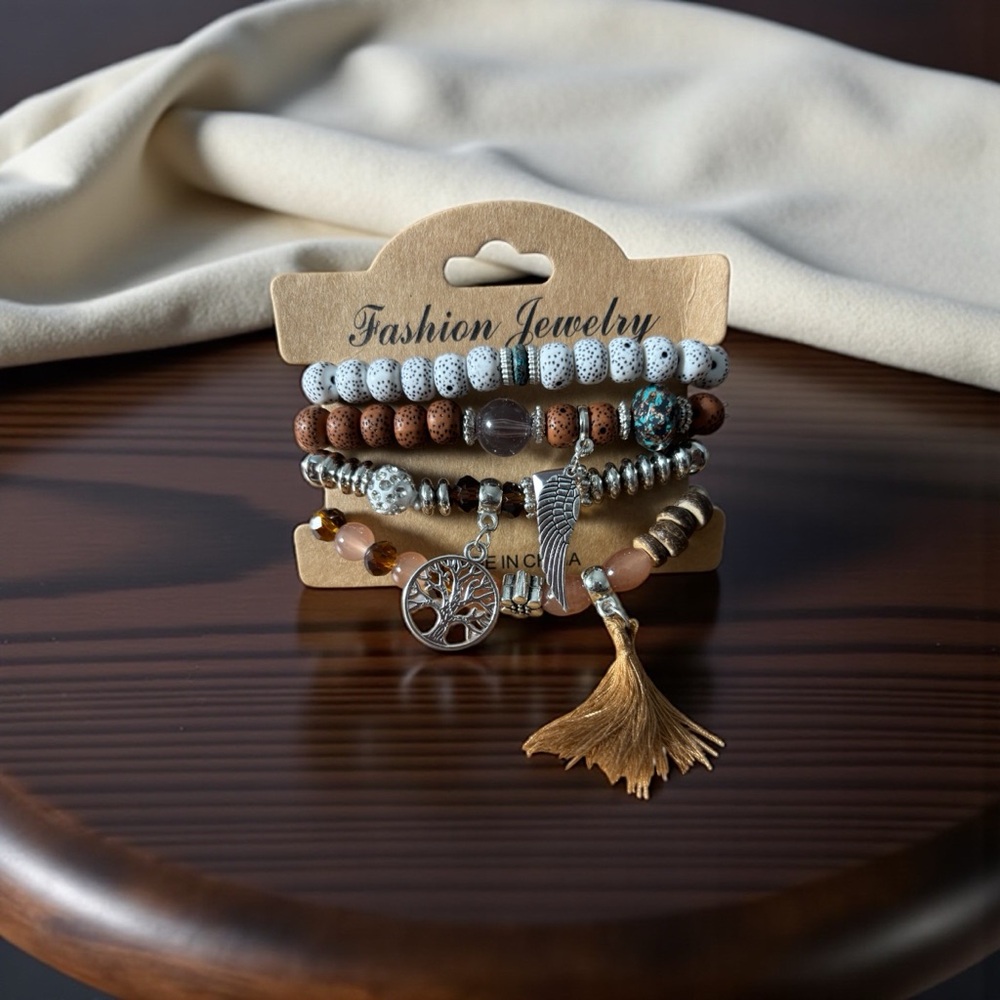 Fashion Jewelry Bohemian Charm Bracelet Set